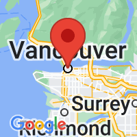 Map of Vancouver, BC CA